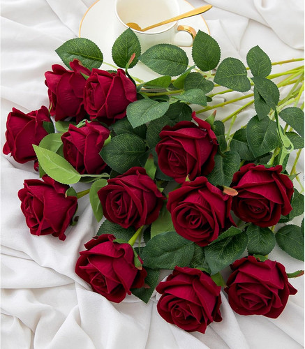 12pcs artificial flowers - 12pcs, fake